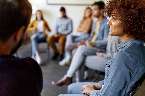 Group therapy session at Brighter Start Health in Wilmington, NC, where individuals come together to share their experiences and support each other in their journey towards recovery.